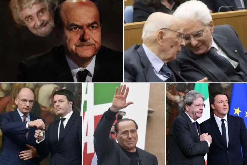 legislatura bersani grillo mattarella renzi napolitano berlusconi gentiloni