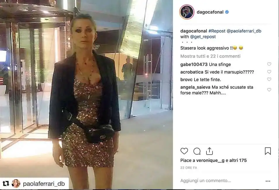 il nuovo look di paola ferrari