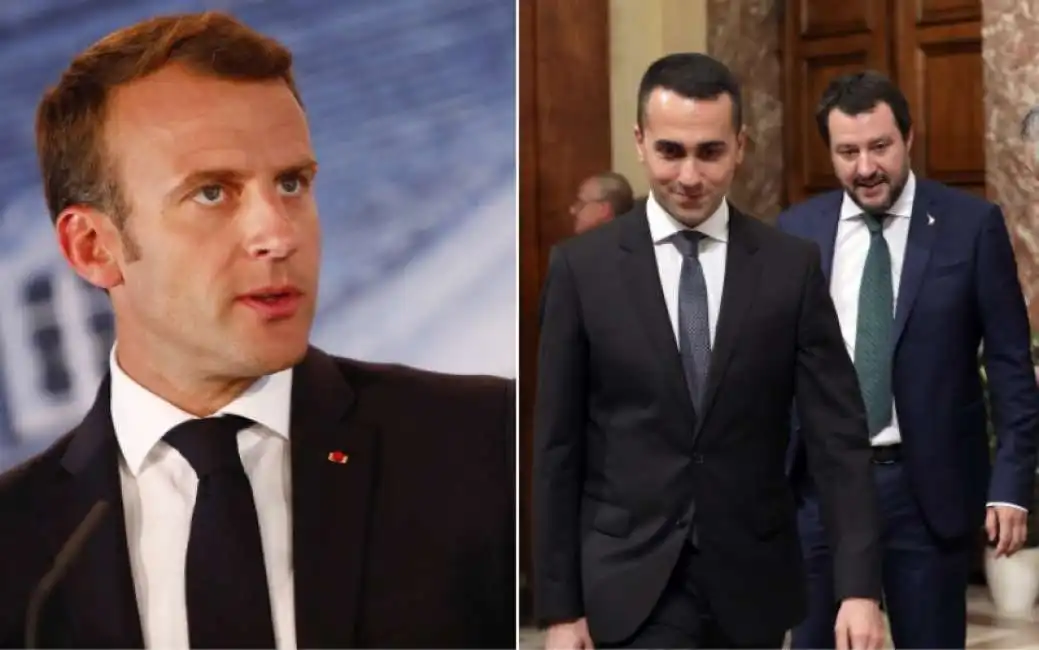 macron salvini di maio