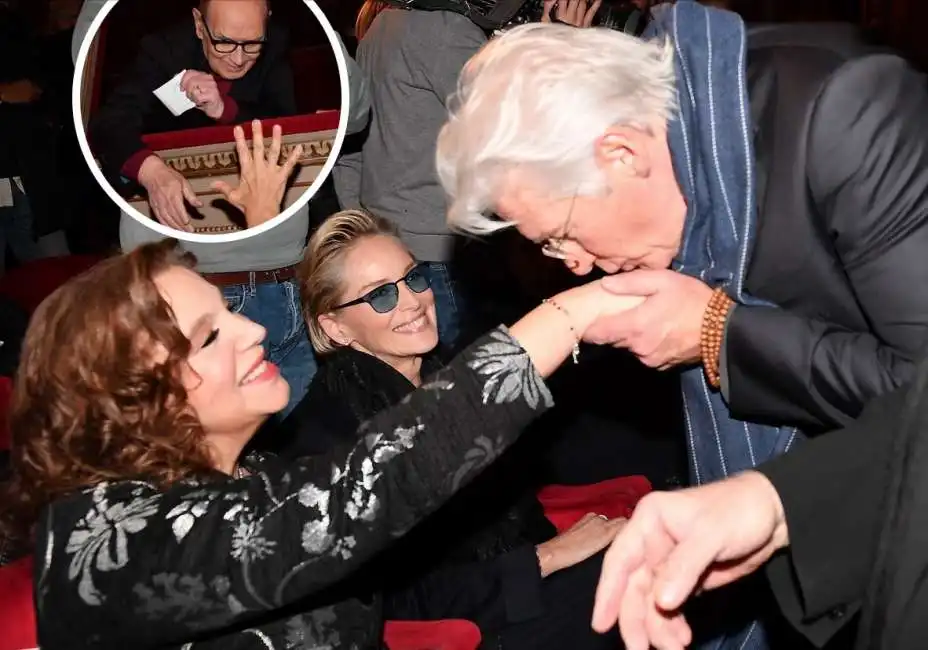 richard gere saluta stefania sandrelli sharon stone