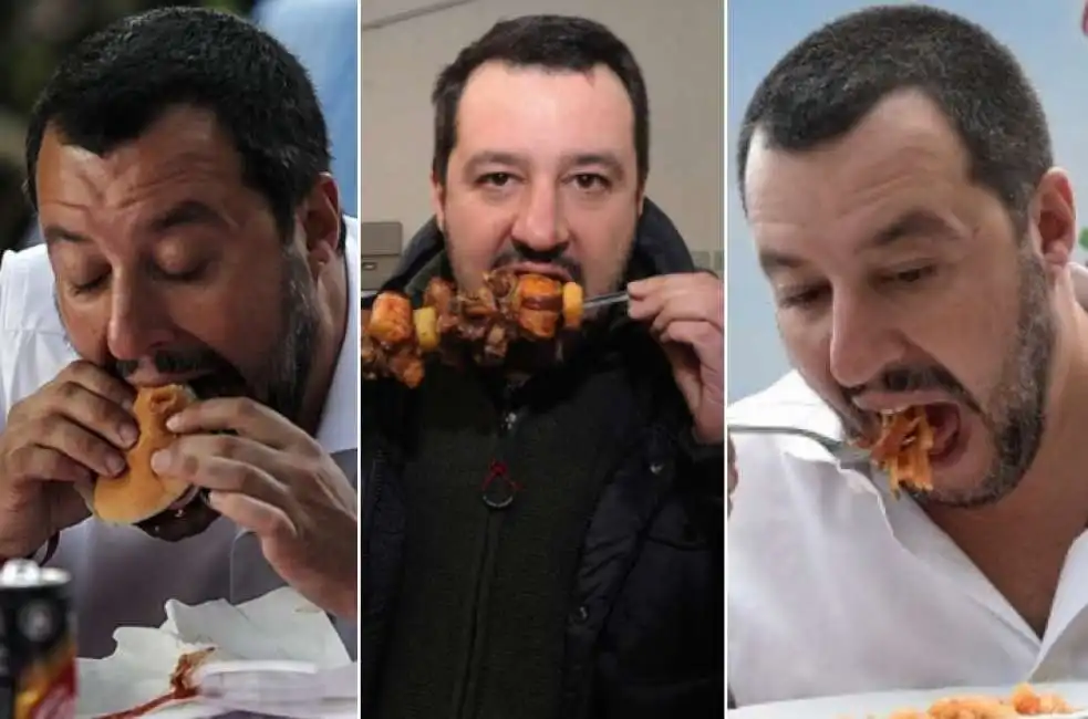 salvini mangia cibo