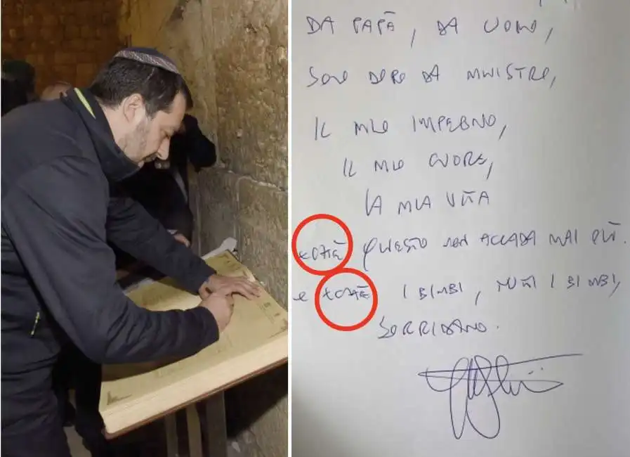 salvini yad vashem gerusalemme