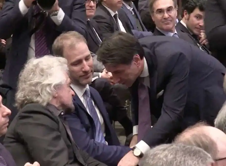 beppe grillo davide casaleggio giuseppe conte -2