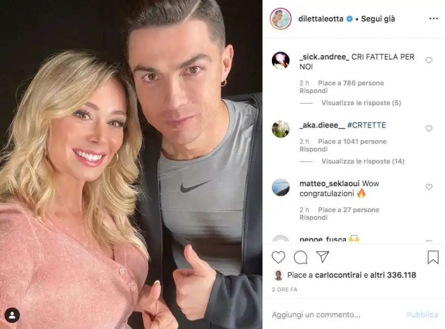 cristiano ronaldo diletta leotta