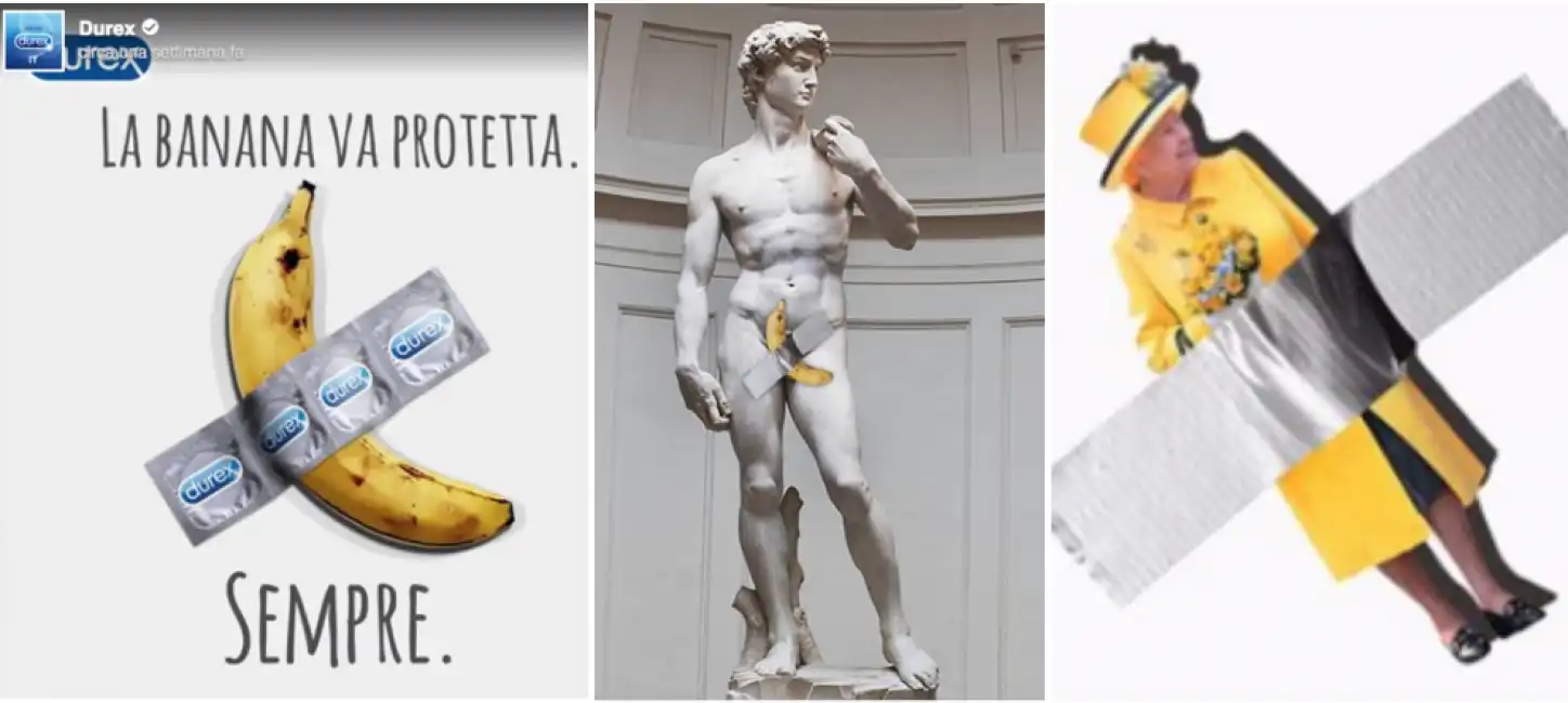 effetto banana cattelan meme