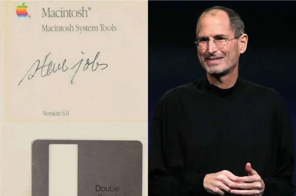 floppy disk firmato da steve jobs 