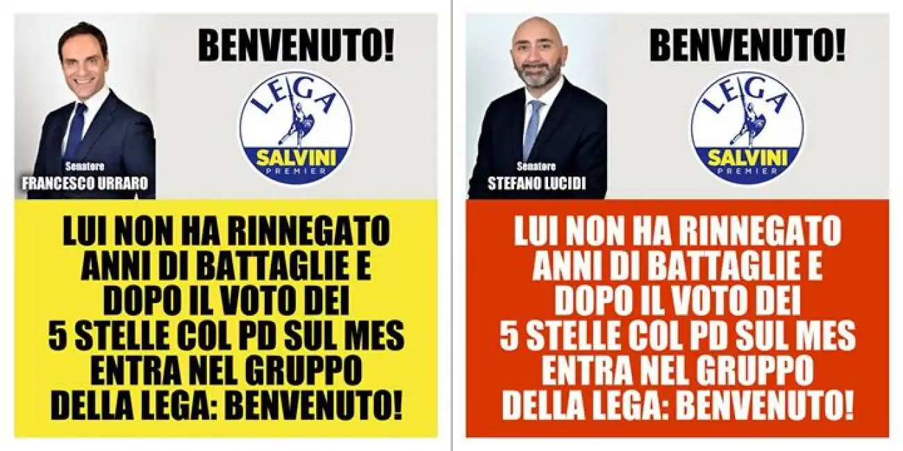 il benvenuto della lega a urraro e lucidi