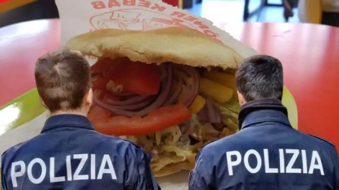 kebab kebabbaro polizia poliziotti agenti 