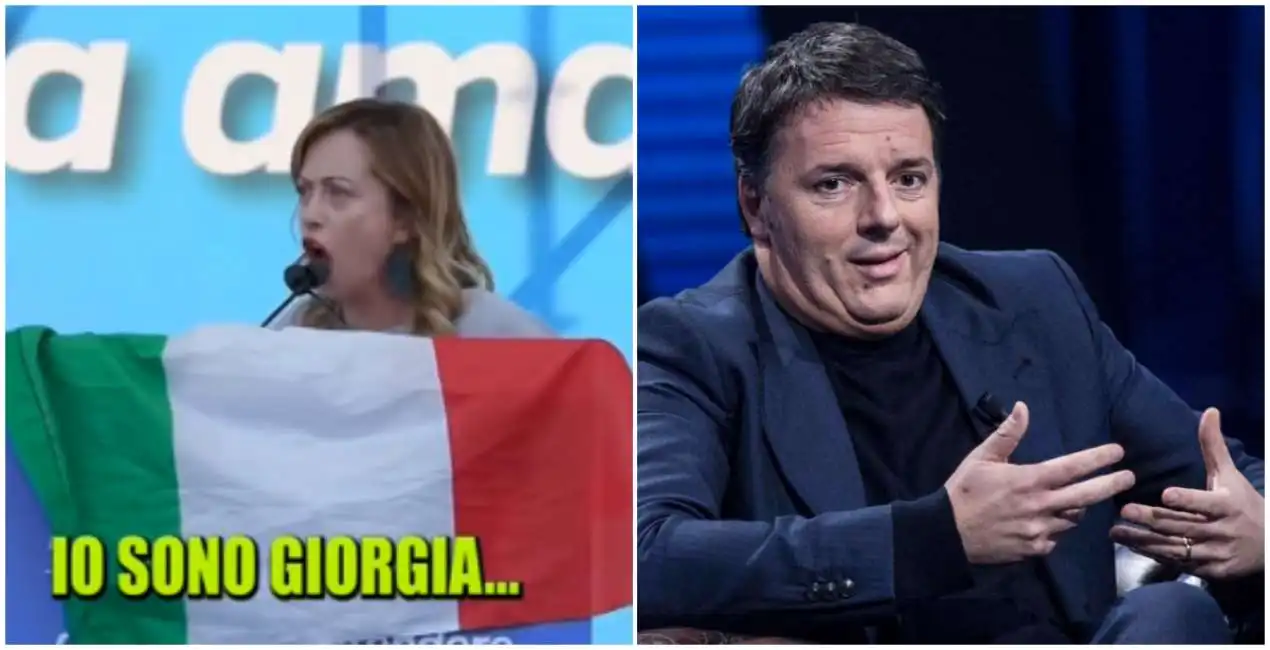 matteo renzi giorgia meloni 