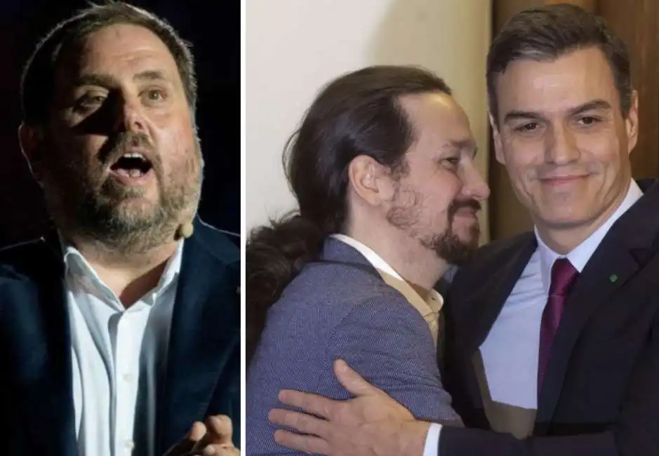 oriol junqueras pedro sanchez pablo iglesias