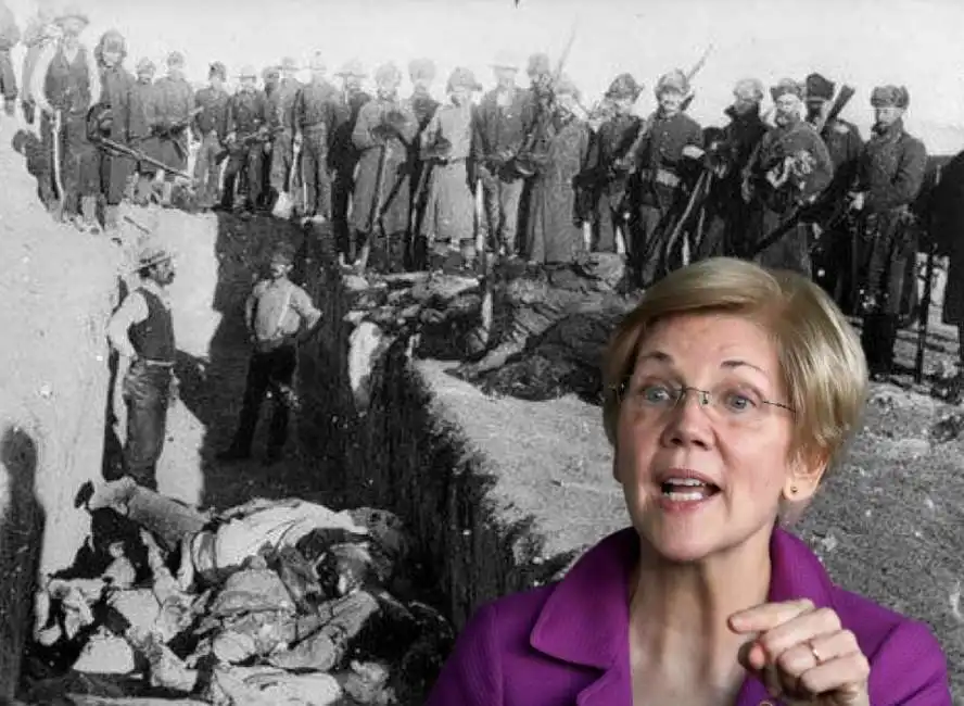 wounded knee elizabeth warren sioux indiani