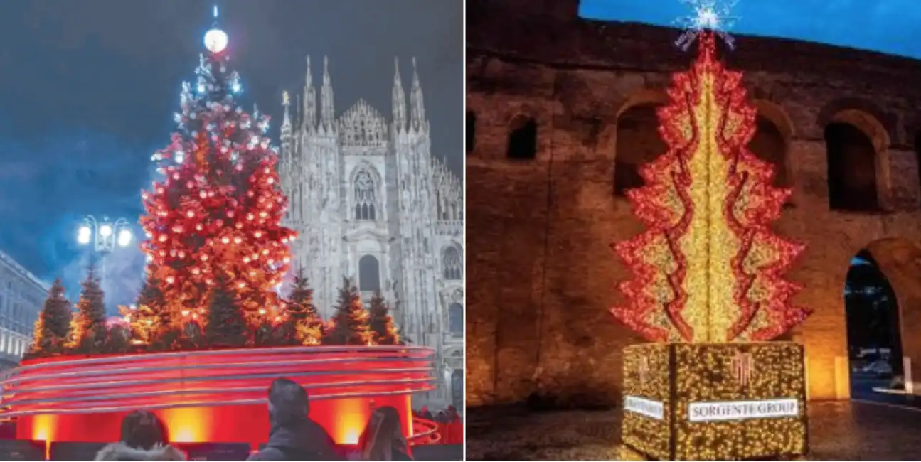 albero di natale milano roma