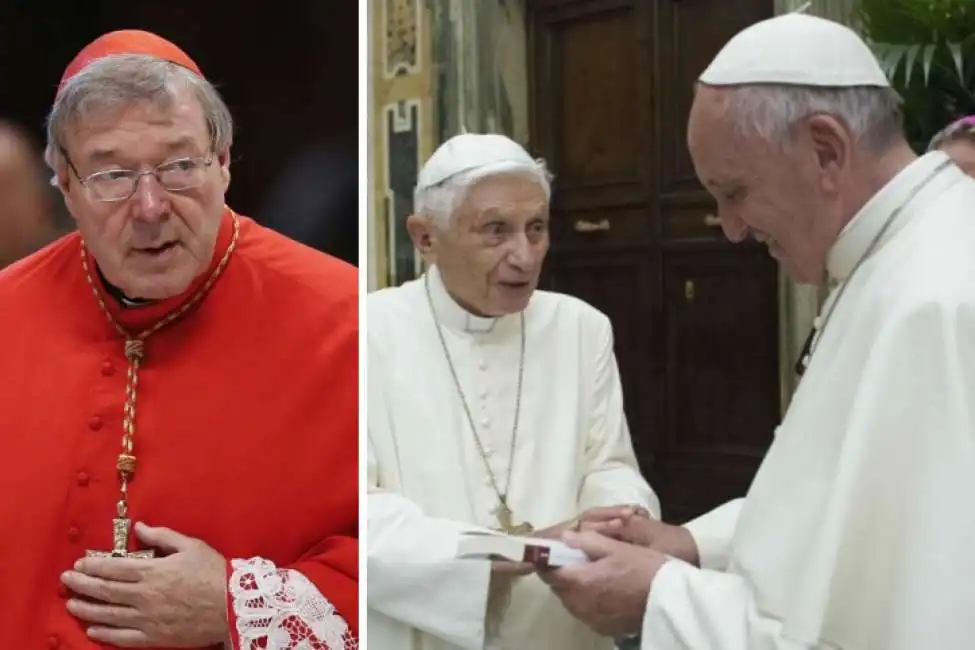 george pell bergoglio ratzinger papa francesco papa benedetto xvi