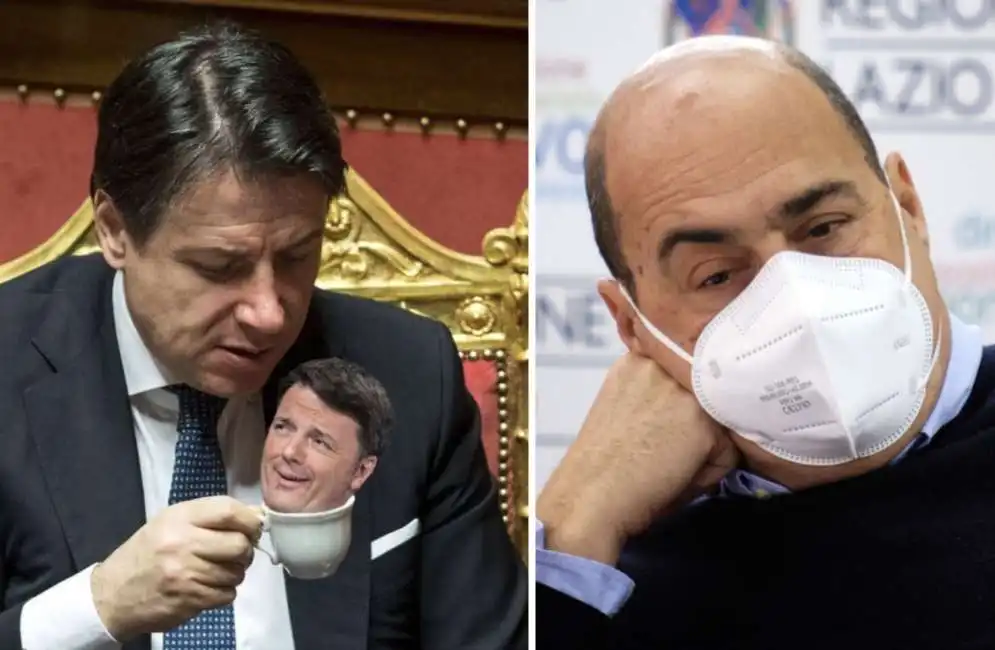 giuseppe conte matteo renzi nicola zingaretti