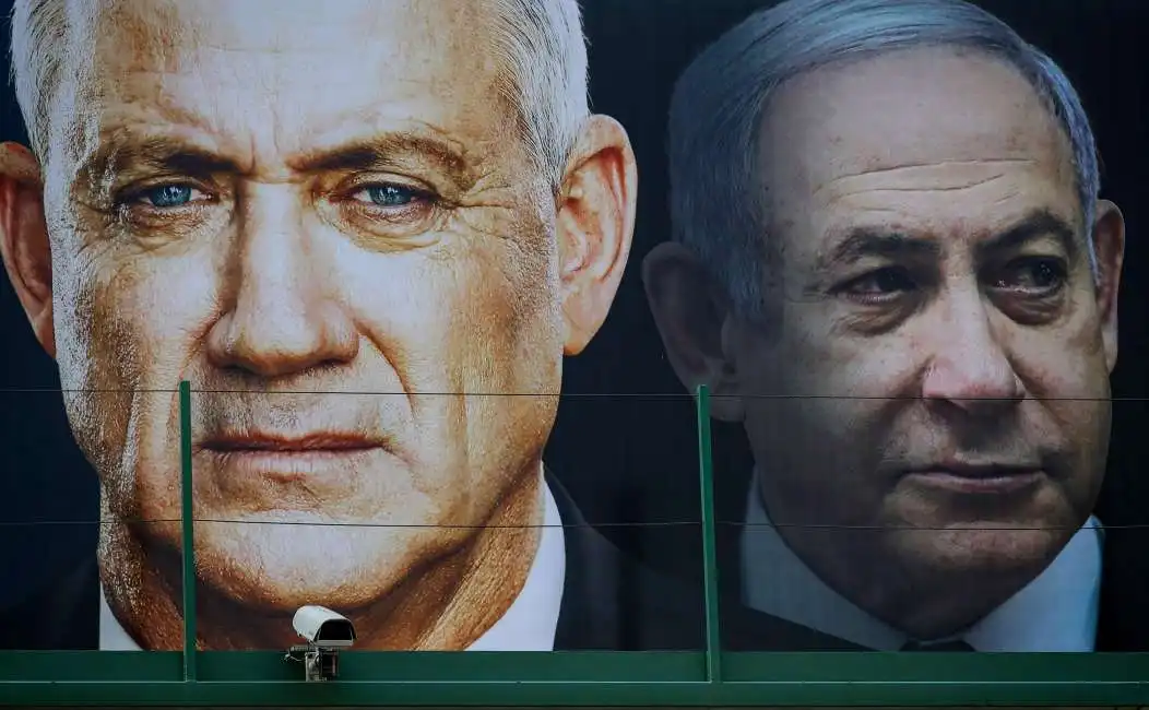 israele benny gantz bibi benjamin netanyahu