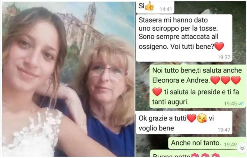 lucia cosimi e le chat con la madre