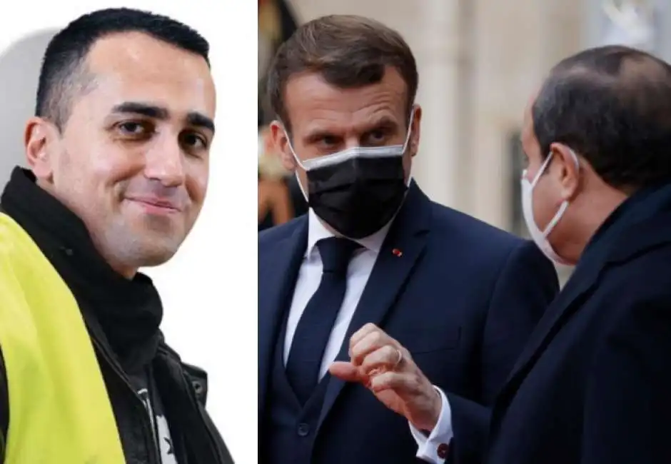 luigi di maio al sisi emmanuel macron