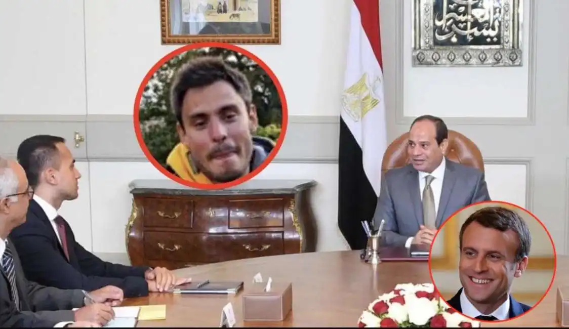 luigi di maio emmanuel macron al sisi giulio regeni