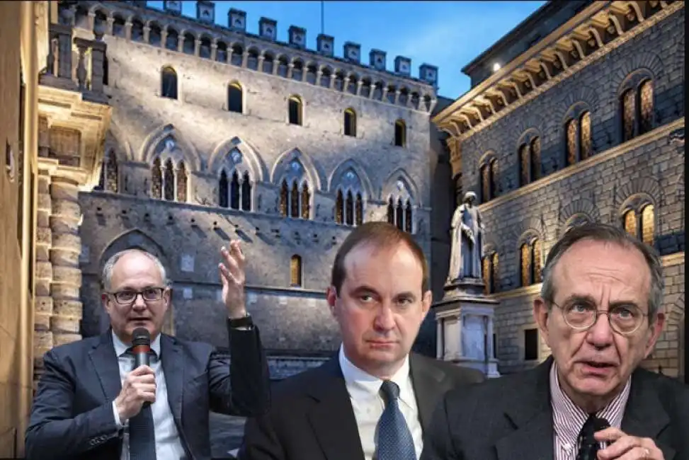 roberto gualtieri guido bastianini pier carlo padoan monte dei paschi