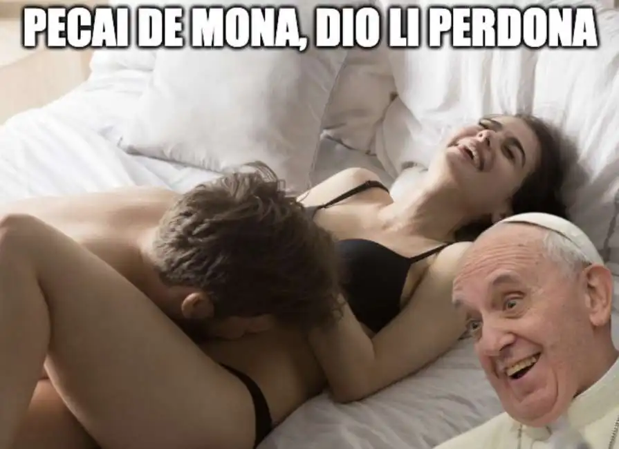 bergoglio papa francesco sesso peccati carnali carne mona 