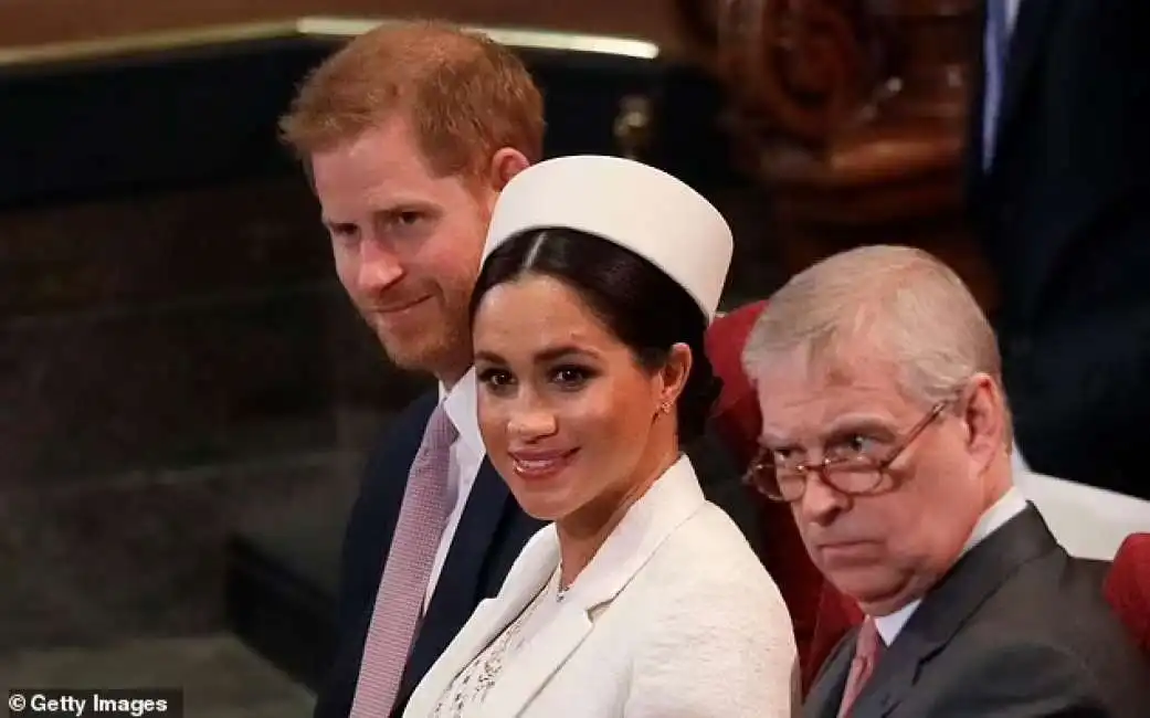 harry, meghan e il principe andrea