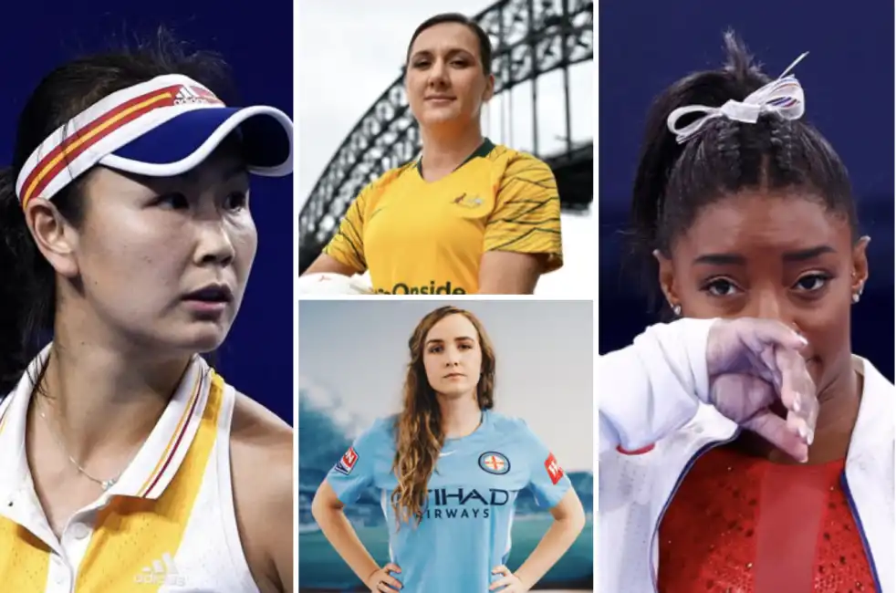 metoo sport peng shuai simone biles lisa de vanna rhali dobson