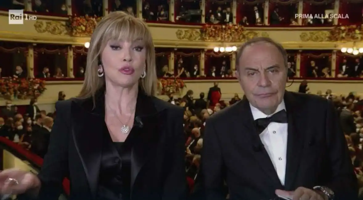 milly carlucci bruno vespa - prima alla scala 