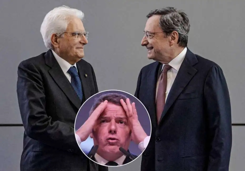 sergio mattarella mario draghi matteo renzi