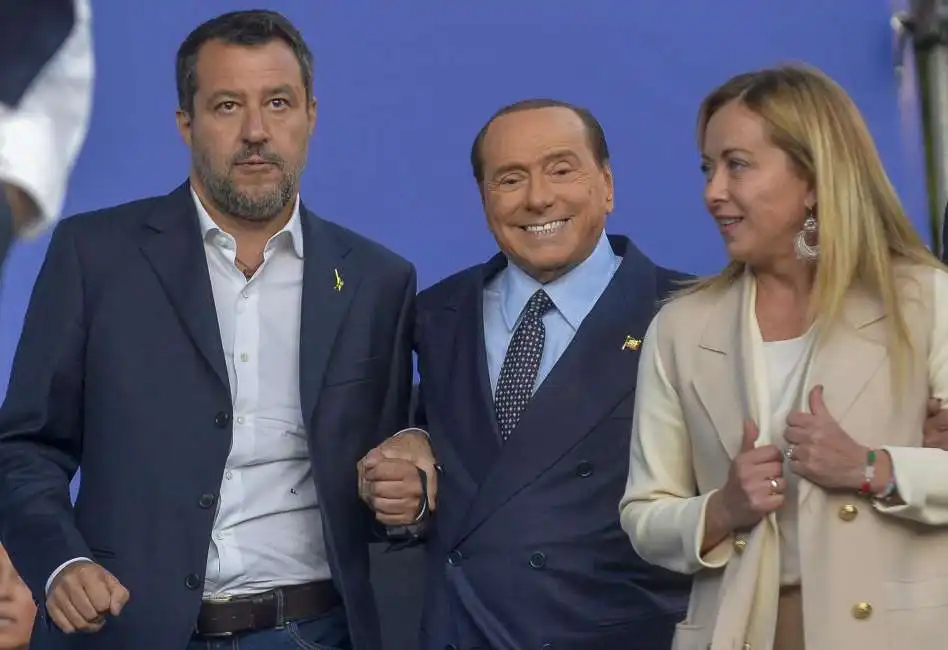 berlusconi salvini meloni