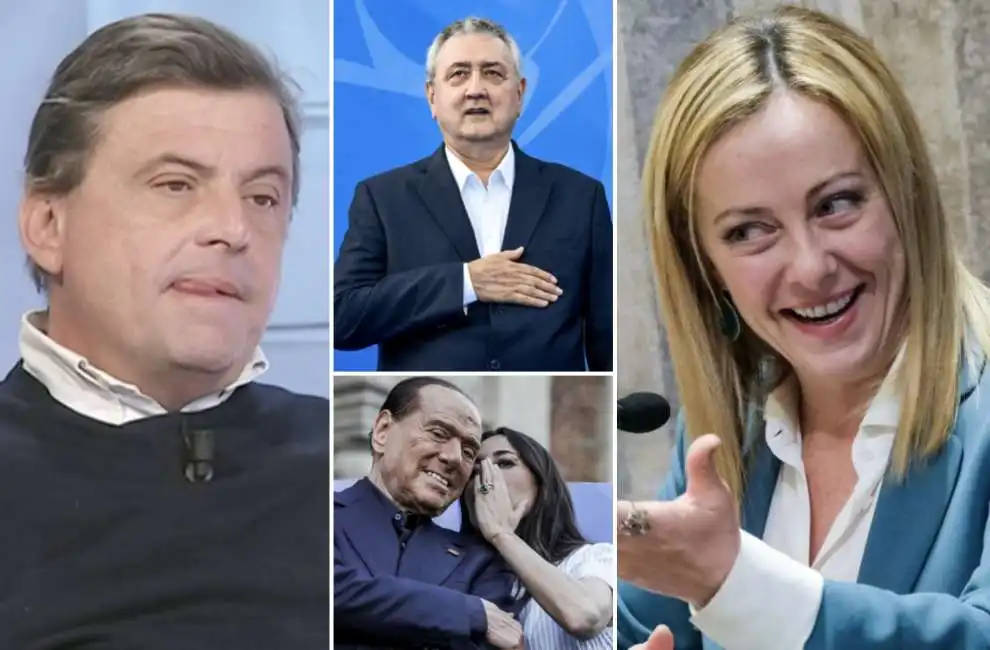 carlo calenda giorgia meloni paolo barelli silvio berlusconi licia ronzulli 