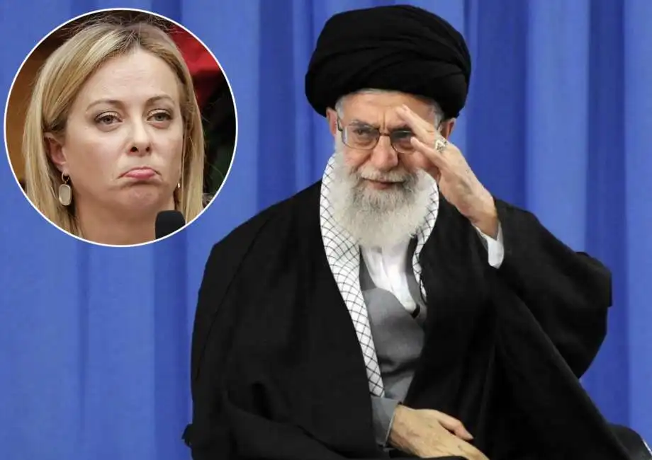 giorgia meloni ali khamenei 