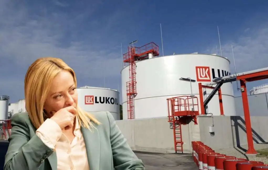 giorgia meloni lukoil priolo 