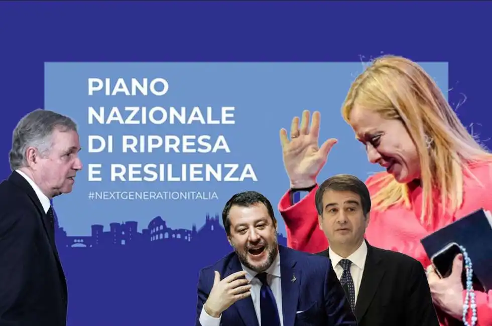 ignazio visco matteo salvini raffaele fitto giorgia meloni pnrr 