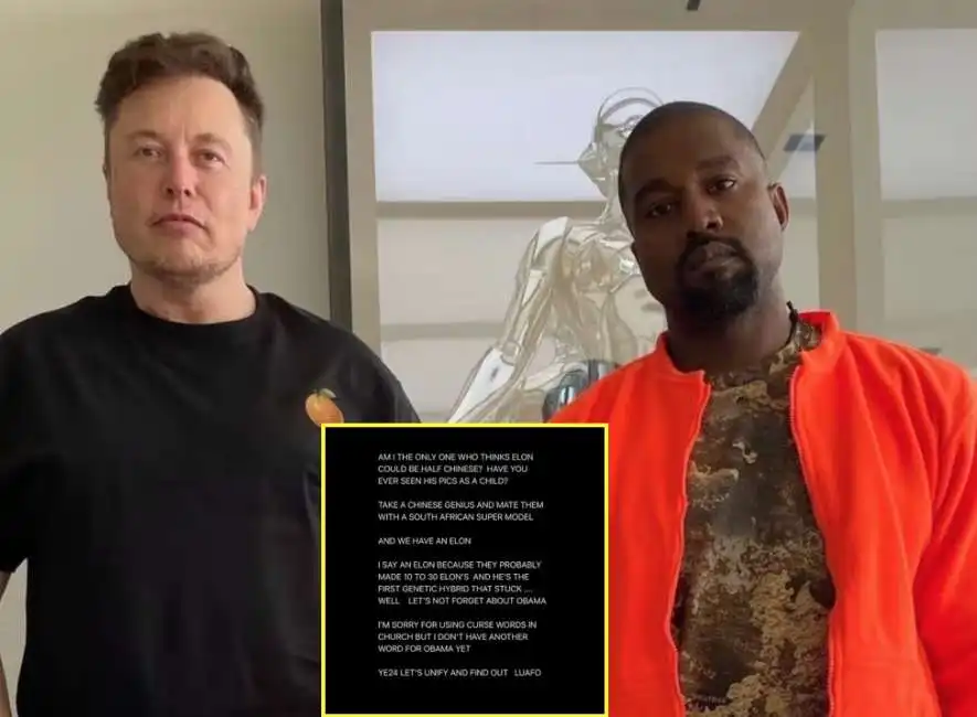 kanye west elon musk 