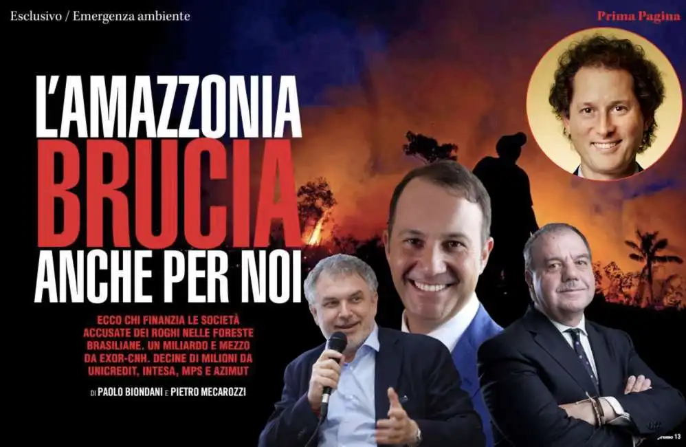 l inchiesta dell espresso su cnh e l amazzonia john elkann danilo iervolino alessandro rossi lirio abbate 