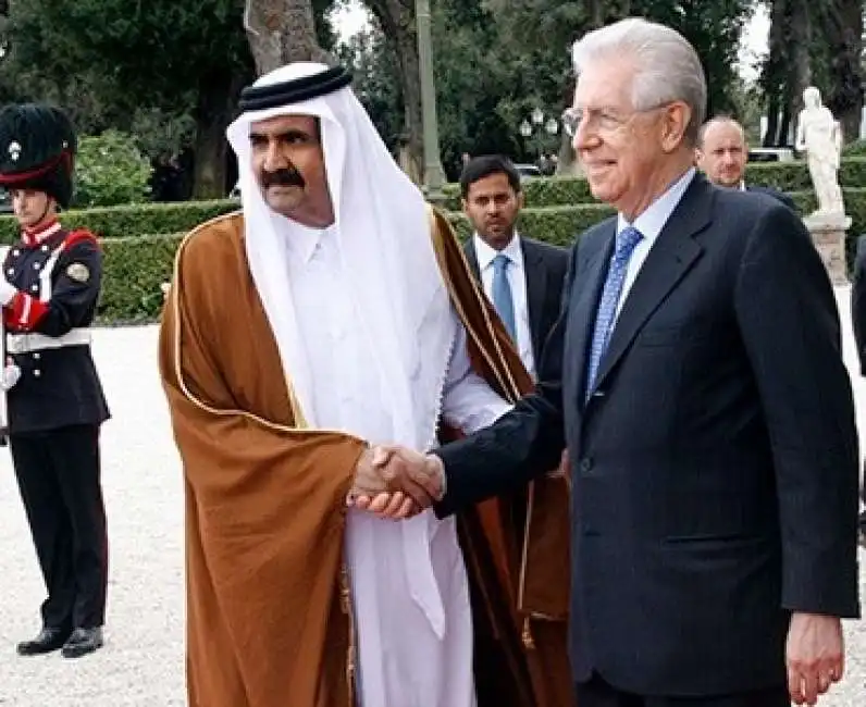 mario monti emiro hamad khalifa al thani