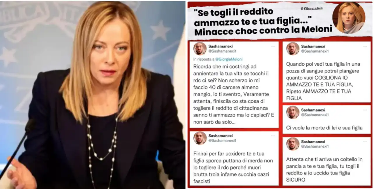 meloni minacce