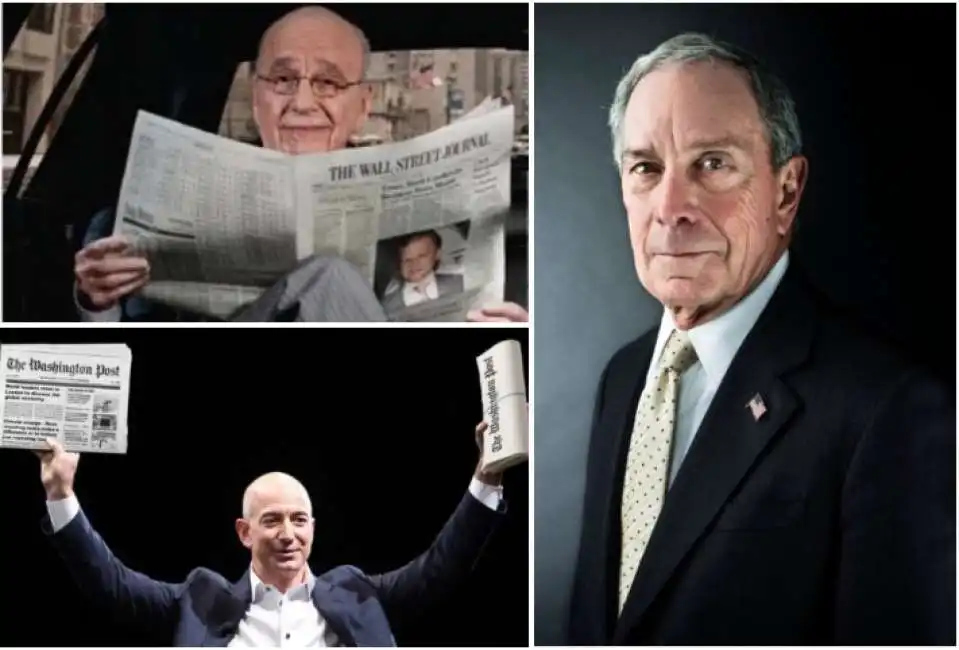 michael bloomberg jeff bezos rupert murdoch whasingtonf post wall street journal