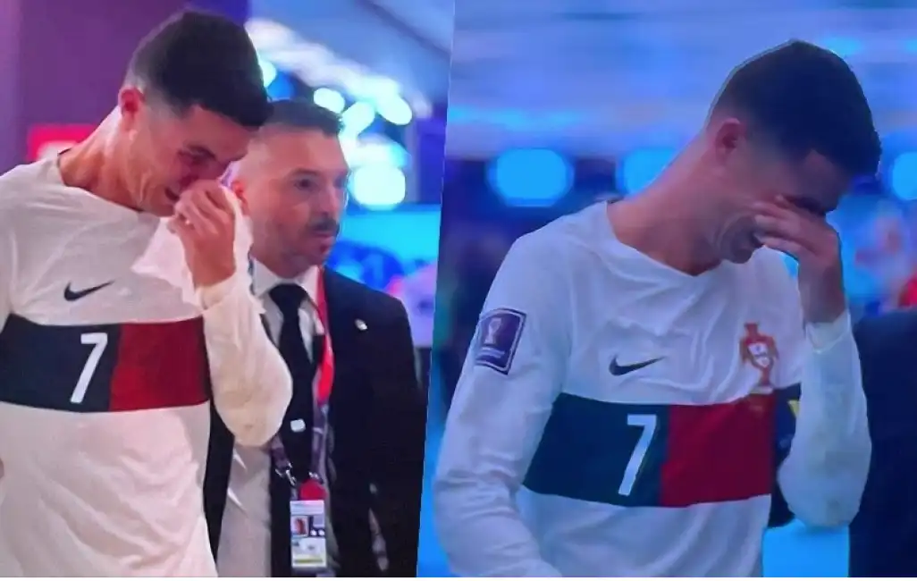 ronaldo in lacrime