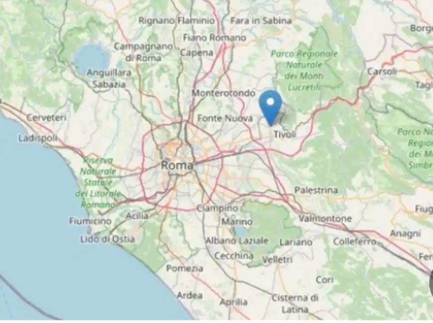 terremoto guidonia