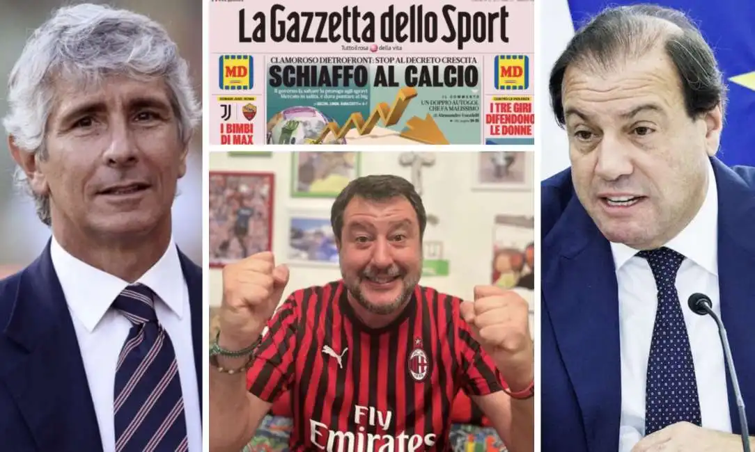 andrea abodi maurizio leo matteo salvini 