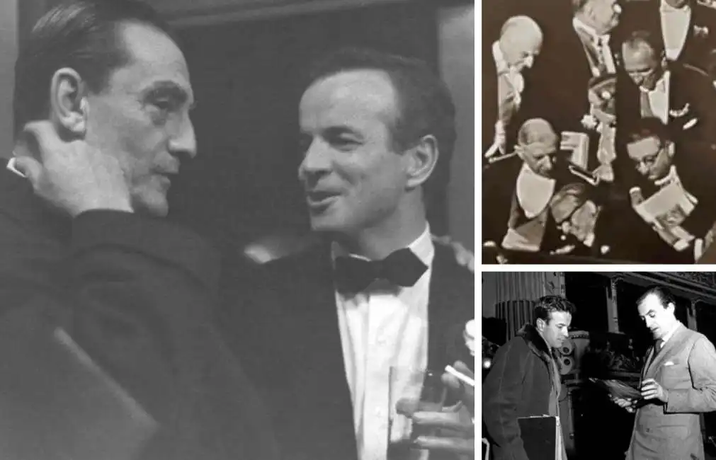 franco zeffirelli e luchino visconti giovanni gronchi alla scala teatro milano 