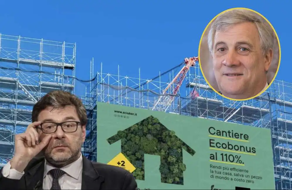 giancarlo giorgetti antonio tajani superbonus 