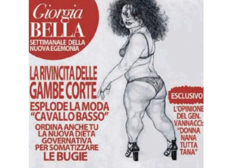 giorgia bella - la vignetta di mannelli - meloni 