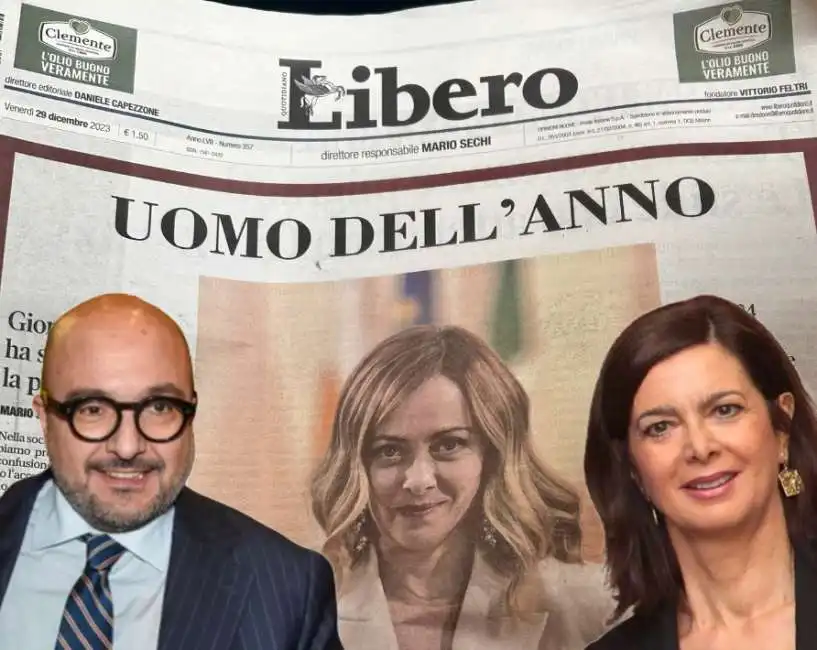 giorgia meloni gennaro sangiuliano laura boldrini