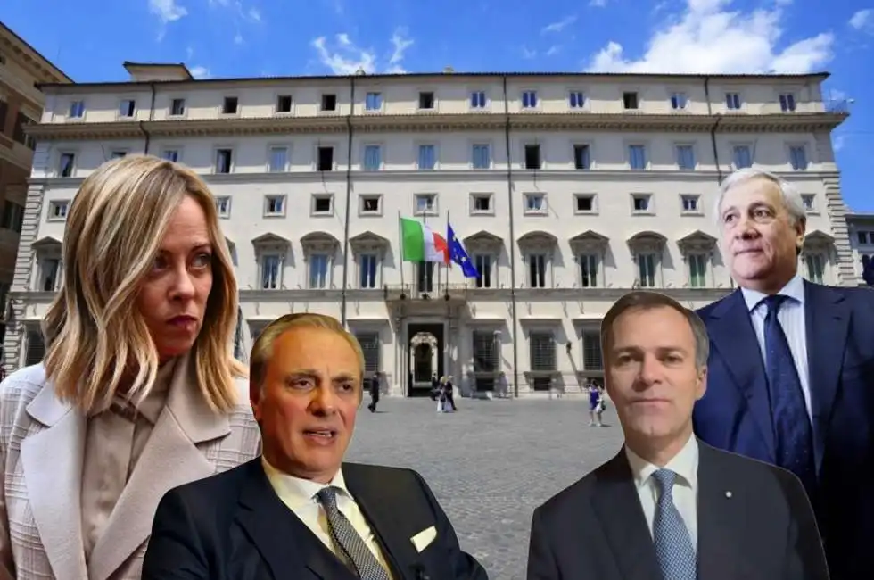 giorgia meloni luca ferrari fabrizio saggio antonio tajani 