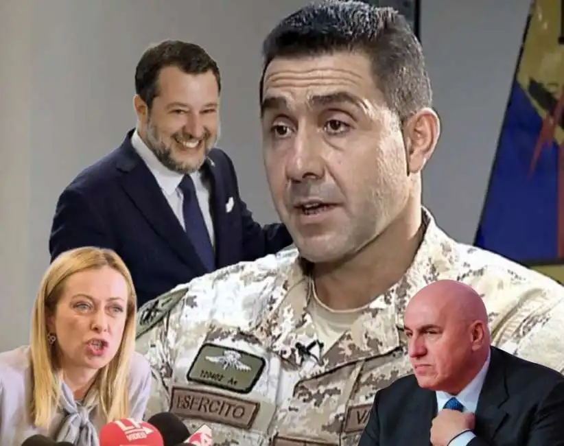 giorgia meloni matteo salvini roberto vannacci guido crosetto