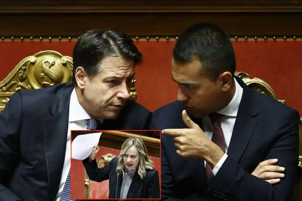 giuseppe conte luigi di maio mes giorgia meloni