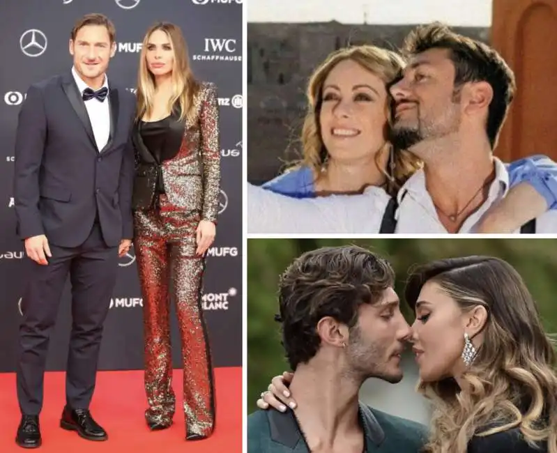 ilary blasi giorgia meloni belen rodriguez francesco totti andrea giambruno stefano de martino 