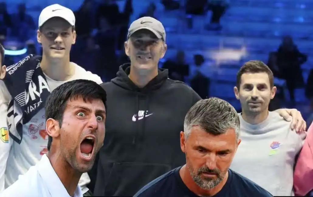 jannik sinner darren cahill simone vagnozzi novak djokovic goran ivanisevic